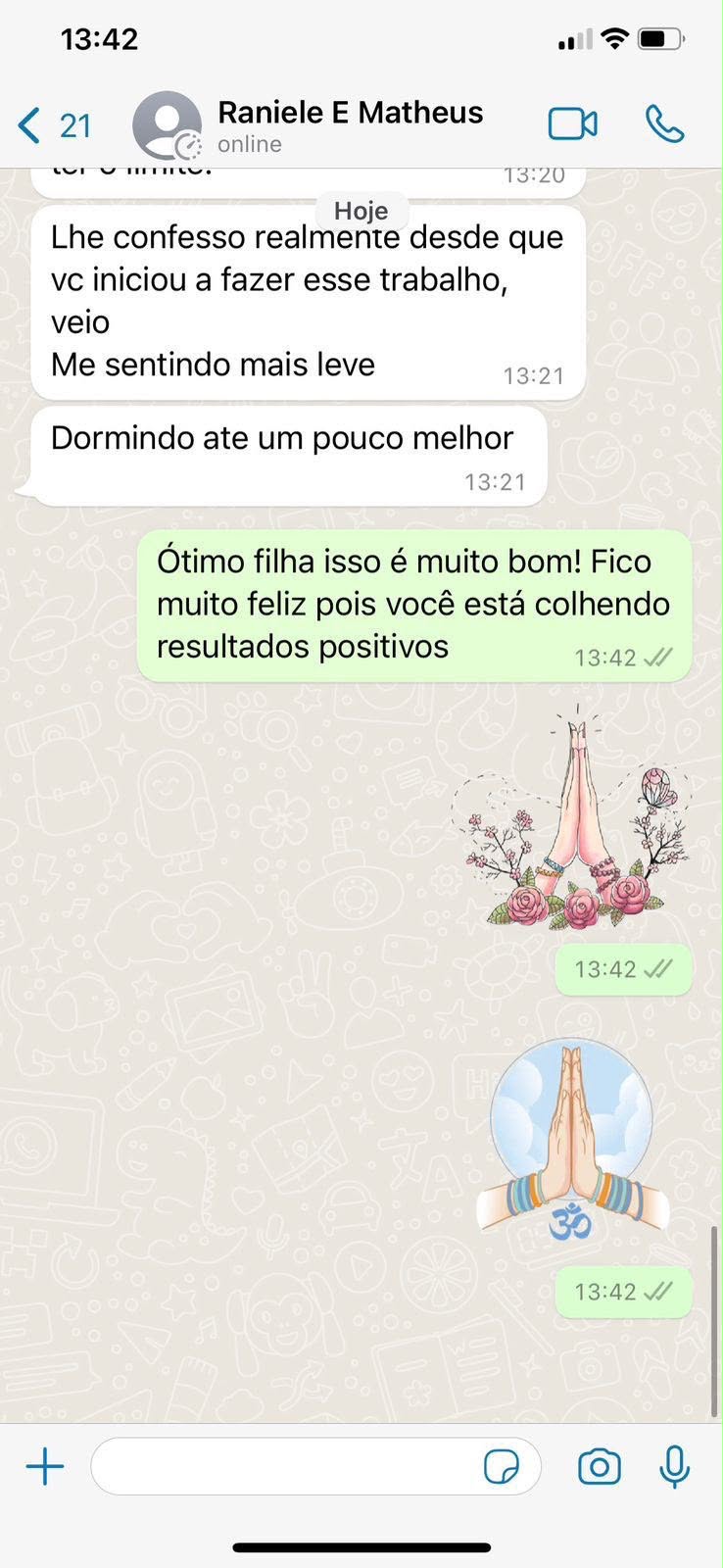 Print de conversa no WhatsApp com depoimento real de aluno 6