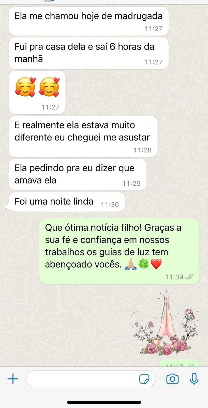 Print de conversa no WhatsApp com depoimento real de aluno 4